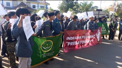 INDRAMAYU DARURAT PREDATOR ANAK, MAHASISWA DESAK POLISI TANGKAP OKNUM GURU EKSKUL