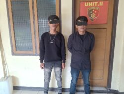 POLRESTA BANDUNG AMANKAN DUA PELAKU PENGEROYOKAN BERSENJATA TAJAM DI CILEUNYI 
