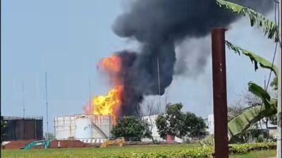 PERTAMINA EP GERAK CEPAT TANGANI KEBAKARAN DI STASIUN PENGUMPUL UTAMA CEMARA