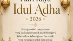 VRITTA NUSANTARA.COM MENGUCAPKAN SELAMAT HARI RAYA IDUL ADHA  1447 HIJRIAH